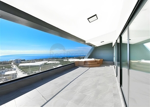 Luxury villa complex with sea view in Avsallar