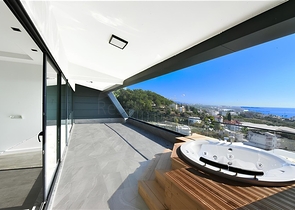 Luxury villa complex with sea view in Avsallar