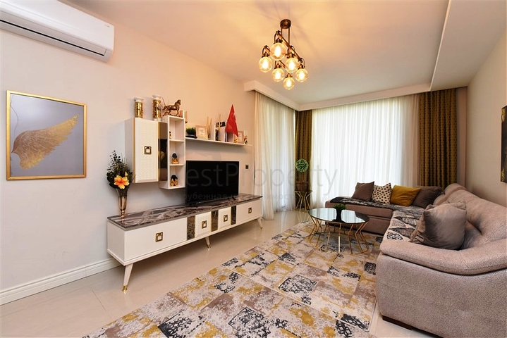 One-bedroom apartment in a complex on the first line in Kestel district
