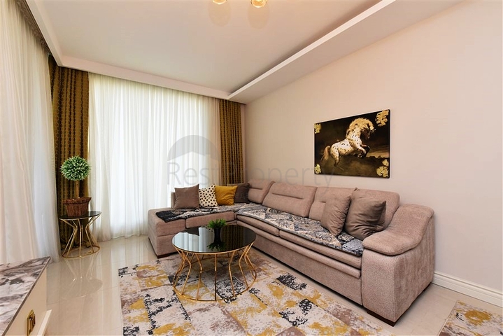 One-bedroom apartment in a complex on the first line in Kestel district