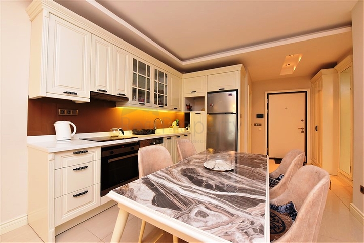 One-bedroom apartment in a complex on the first line in Kestel district