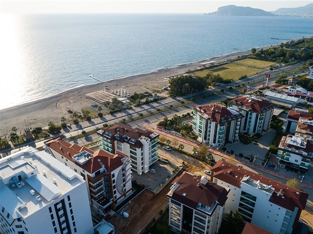 One-bedroom apartment in a complex on the first line in Kestel district