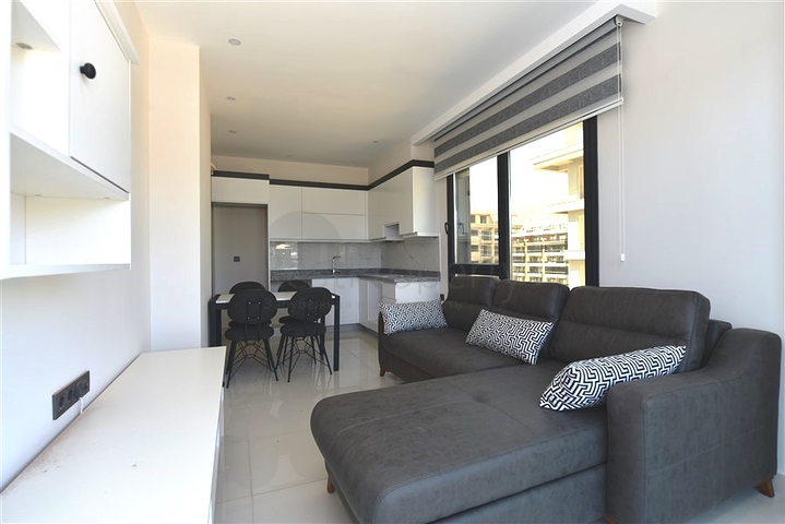 1+1 apartment 200 m from the beach in Kargicak district 