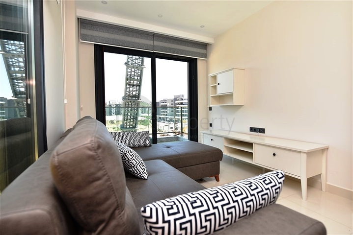 1+1 apartment 200 m from the beach in Kargicak district 