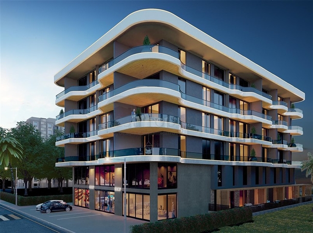 Apartments in a new residential complex 50 m from the beach in Kargicak district