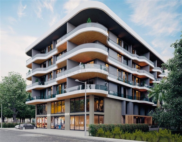 Apartments in a new residential complex 50 m from the beach in Kargicak district