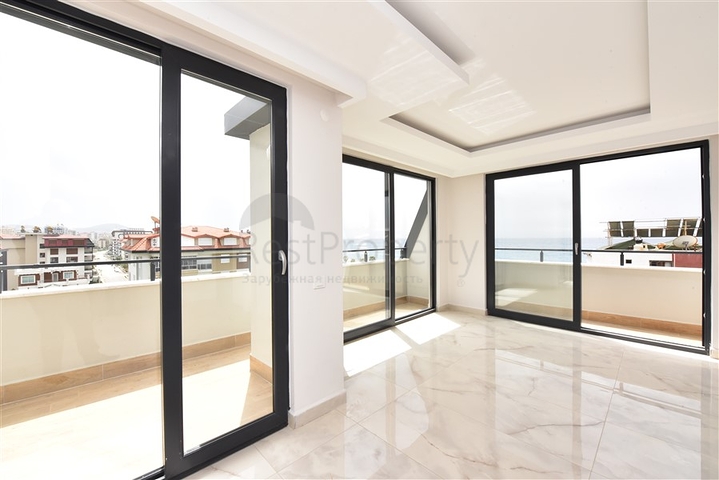 2+1 penthouse for sale with sea view in Kestel area