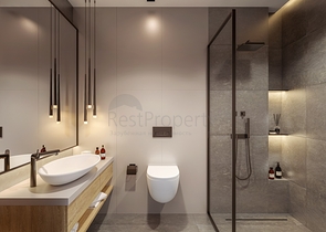 Modern style villas with lake views.