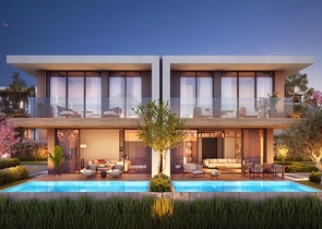 Modern style villas with lake views.