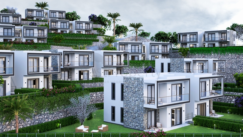An ideal apartment complex surrounded by lush greenery.