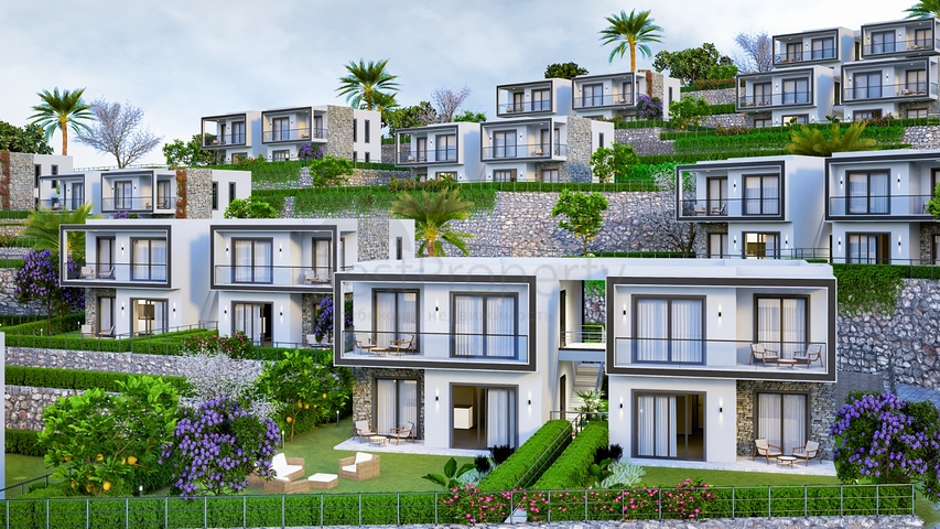 An ideal apartment complex surrounded by lush greenery.