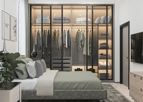 An ideal apartment complex surrounded by lush greenery.