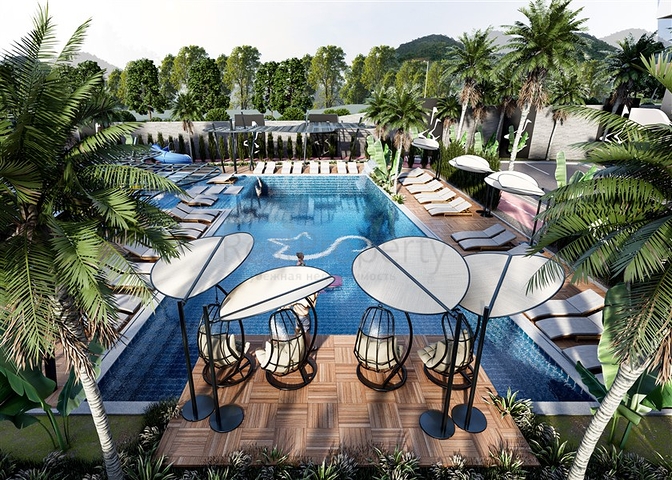 A complex with year-round infrastructure in the green area of Demirtas