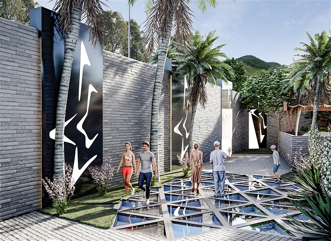 A complex with year-round infrastructure in the green area of Demirtas