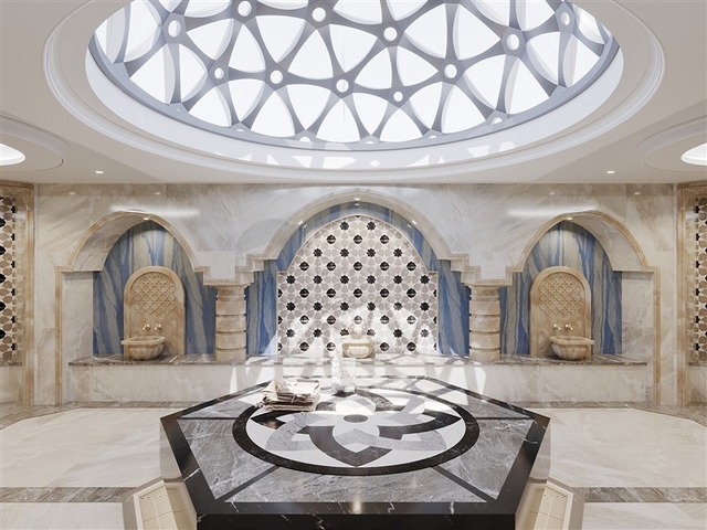 A complex with year-round infrastructure in the green area of Demirtas