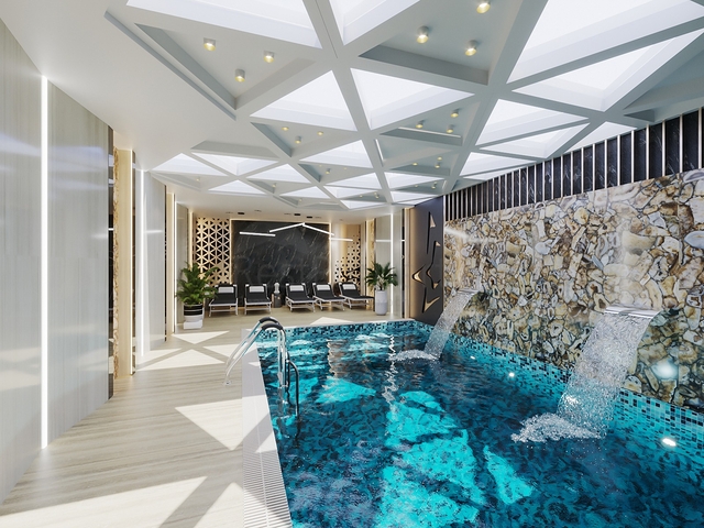 A complex with year-round infrastructure in the green area of Demirtas