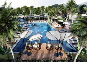 A complex with year-round infrastructure in the green area of Demirtas