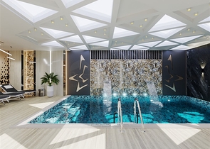 A complex with year-round infrastructure in the green area of Demirtas