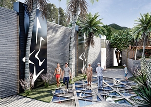 A complex with year-round infrastructure in the green area of Demirtas