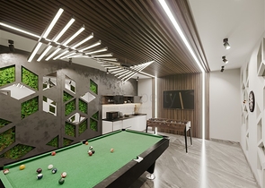 A complex with year-round infrastructure in the green area of Demirtas