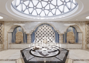 A complex with year-round infrastructure in the green area of Demirtas