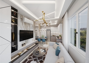 A complex with year-round infrastructure in the green area of Demirtas