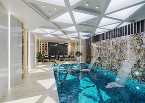 A complex with year-round infrastructure in the green area of Demirtas