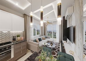 A complex with year-round infrastructure in the green area of Demirtas