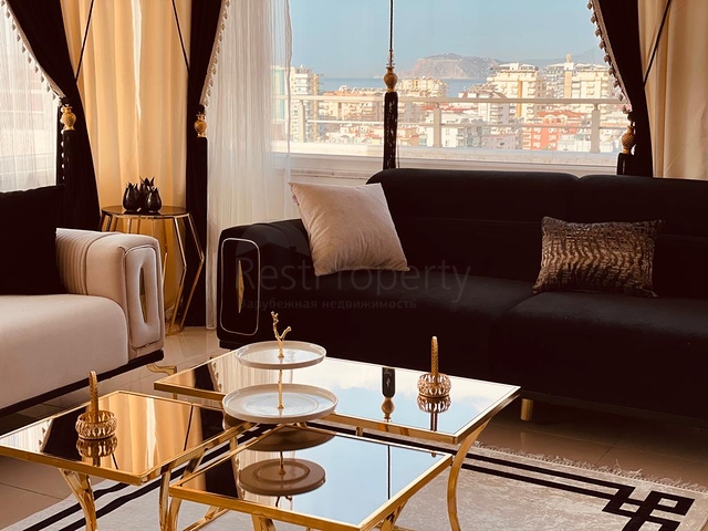 Sea View - 3 bedroom duplex - newly furnished - In Mahmutlar / Alanya 