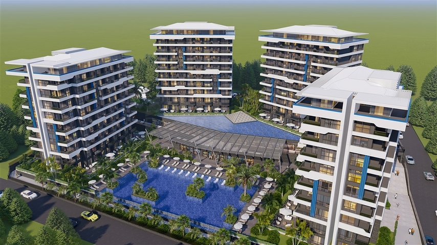 Luxury life style - flexible payments plan - new project in Okurcalar / Alanya  