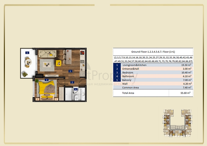 Luxury life style - Best Location - New project in Tosmur /Alanya 