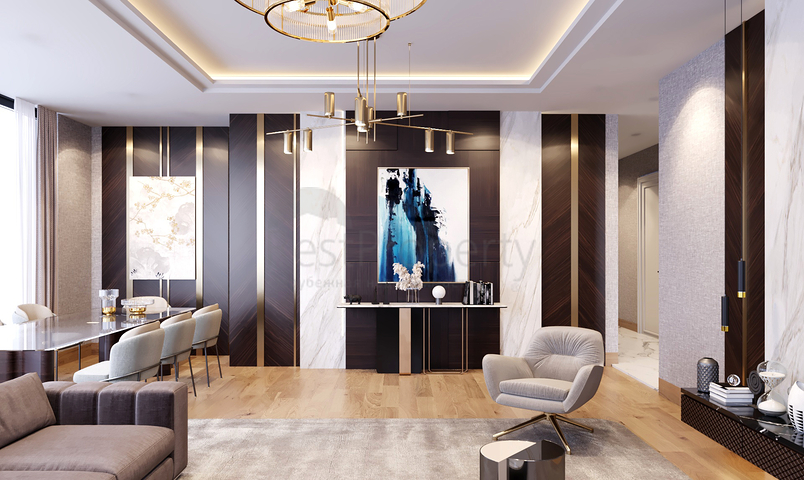 A project from a foundation pit with an ideal transport interchange