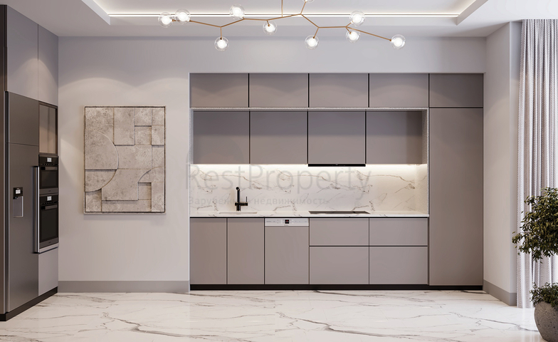 A project from a foundation pit with an ideal transport interchange