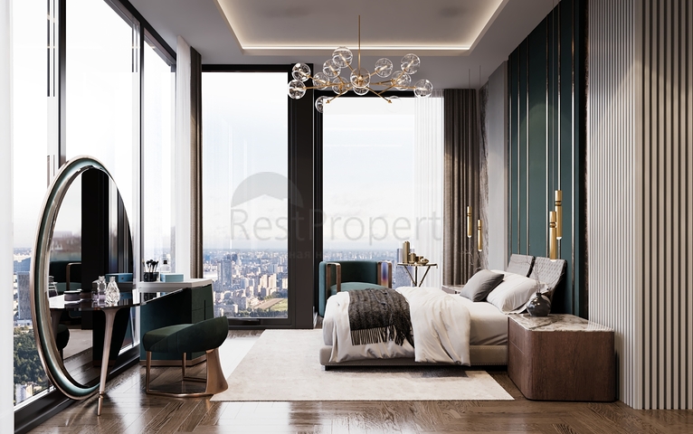 A project from a foundation pit with an ideal transport interchange