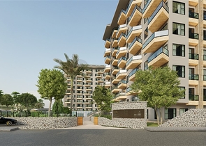 1+1 apartment in a newly built building in Avsallar district