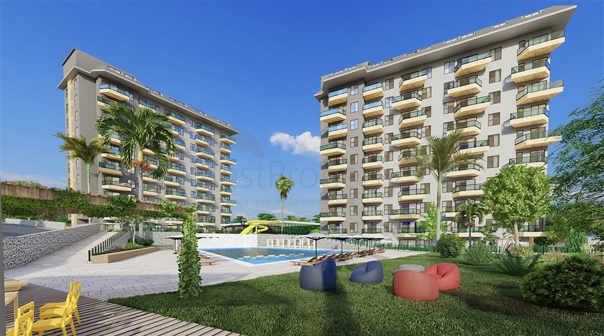 1+1 apartment in a complex with rich infrastructure