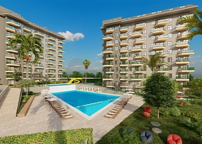 1+1 apartment in a complex with rich infrastructure