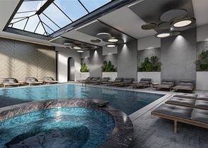 One-bedroom apartment with panoramic mountain views in the Mahmutlar area