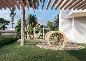 One-bedroom apartment with panoramic mountain views in the Mahmutlar area