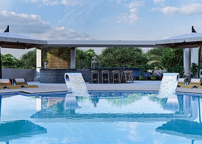 One-bedroom apartment with panoramic mountain views in the Mahmutlar area