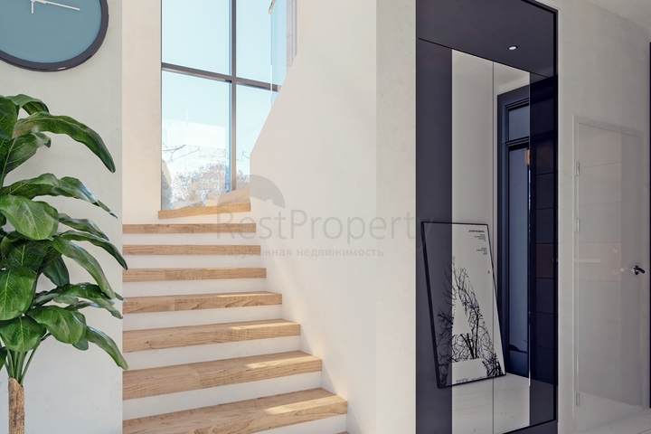 Attractive villas surrounded by lush nature