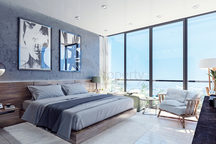 Attractive villas surrounded by lush nature