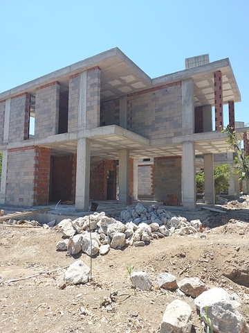 Attractive villas surrounded by lush nature