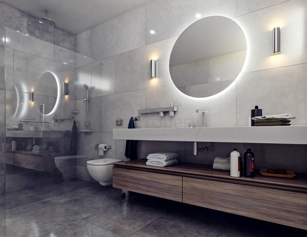 Attractive villas surrounded by lush nature