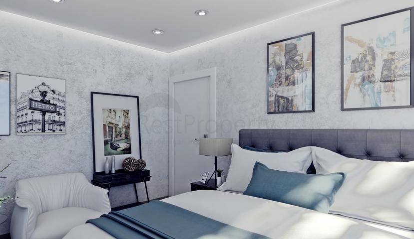 Attractive villas surrounded by lush nature