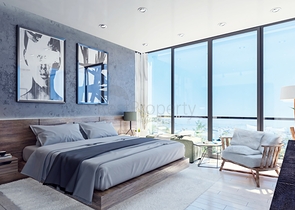 Attractive villas surrounded by lush nature