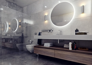 Attractive villas surrounded by lush nature