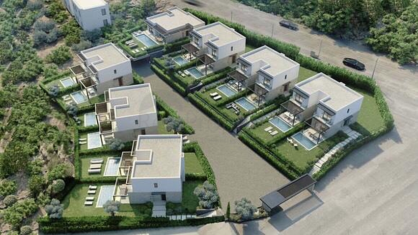 Secluded villas with sea views