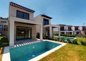 Secluded villas with sea views