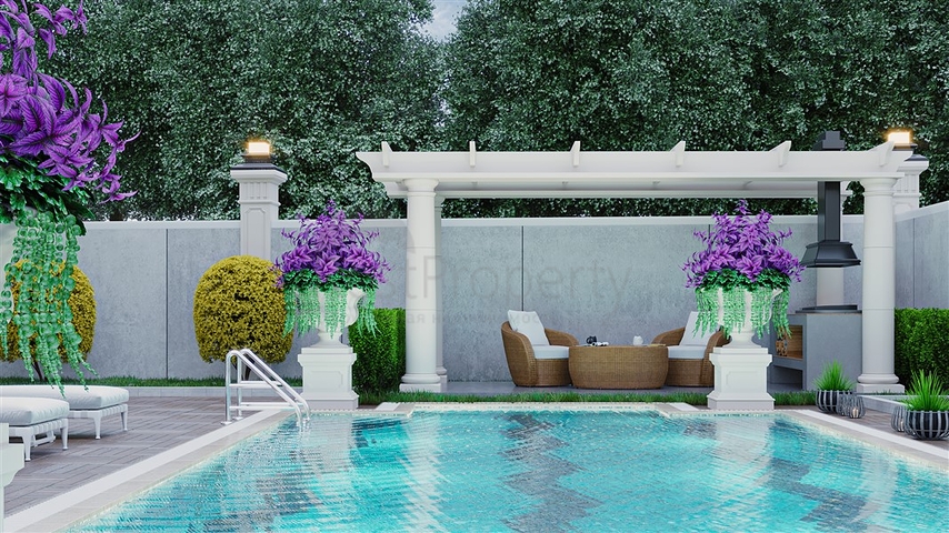 Villa with sea view 5+1 in Kargicak area